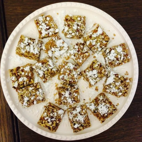 receta Barres de biscuits à la cannelle et aux pacanes