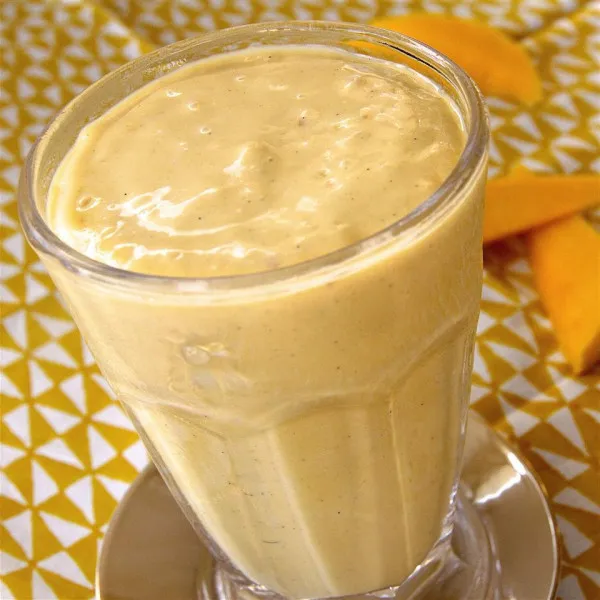 receta Batido De Mantequilla De Maní Y Mango