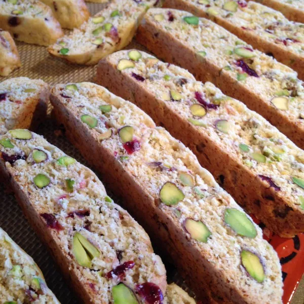 recettes Biscotti aux myrtilles et aux pistaches