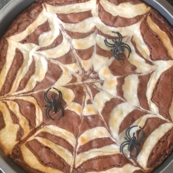 Przepis Spider Web Brownies