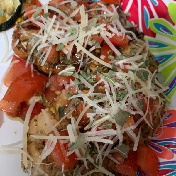 receta Bruschetta au poulet