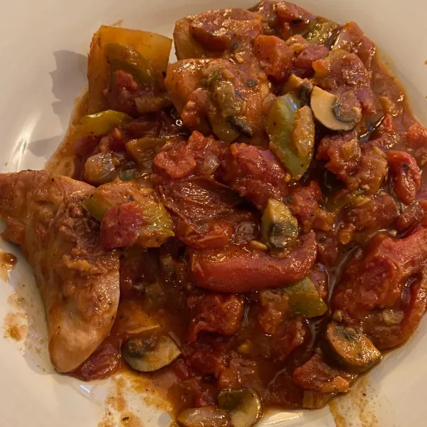 Przepis Mama's Chicken Cacciatore