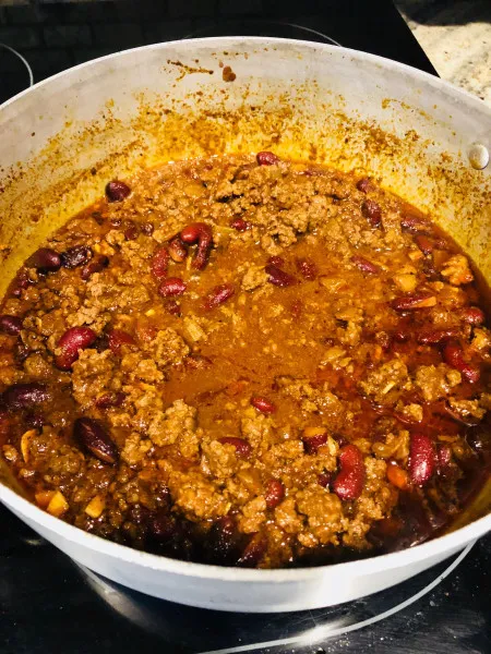 receta Chili De Carn e, haricots et bière