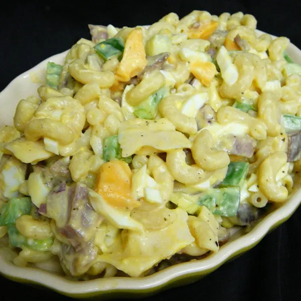 receta Macaroni du travailleur de papa salade