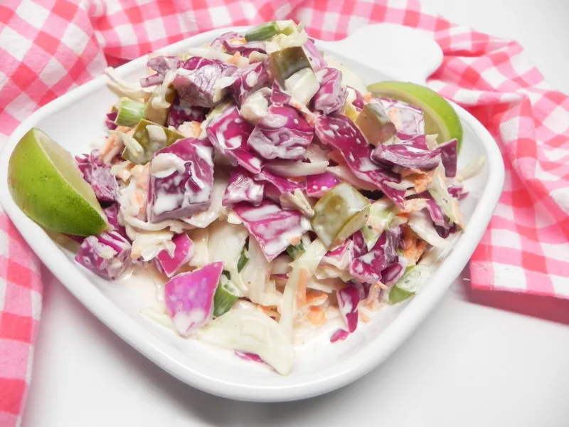 receta Salade de tacos au poisson épicé nadine