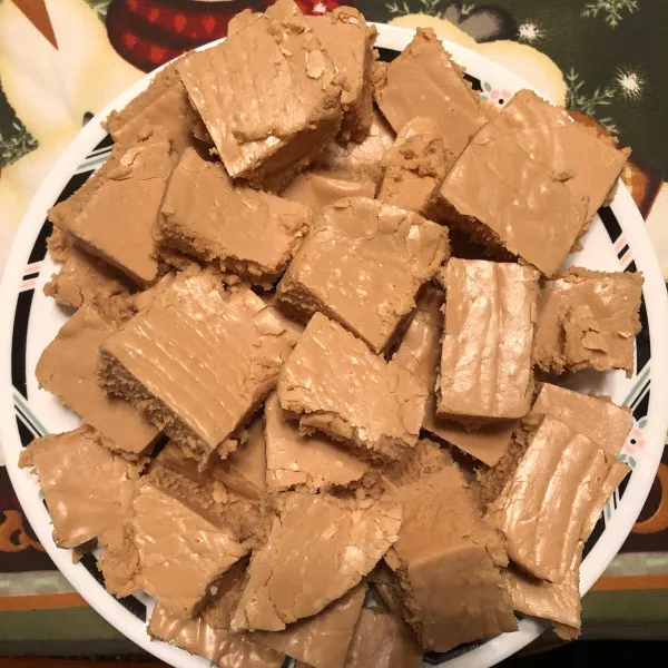 receta Fudge Cremoso De Mantequilla De Maní