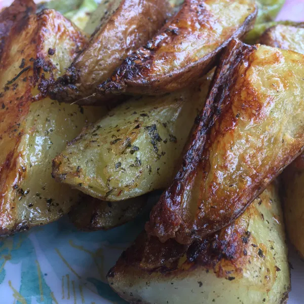 receta Quartiers de pommes de terre grillées