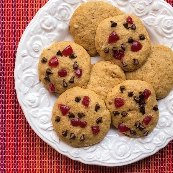 receta Biscuits aux bananes fendues