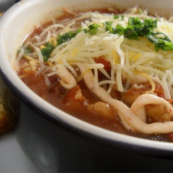 receta Gobble Gobble Chili avec sauce Baja Chipotle