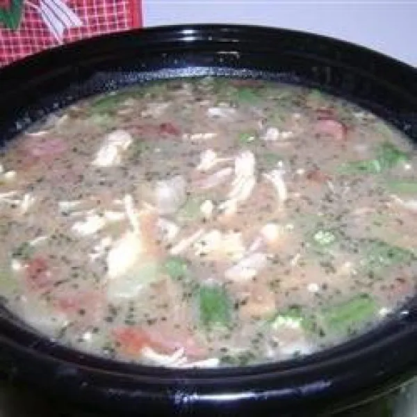 receta Gumbo au bouillon de poulet