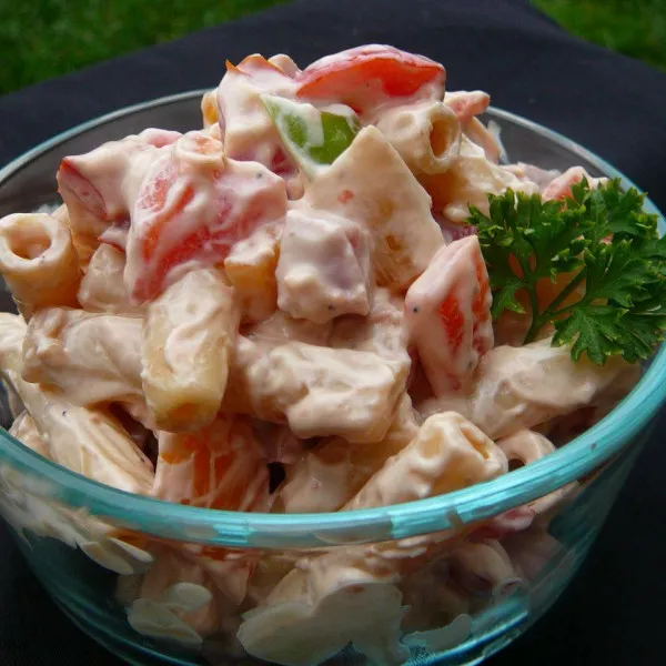 receta Salade de pâtes au jambon impressionnante