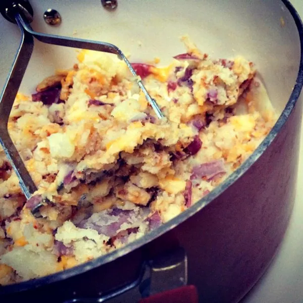 receta Awesome Red Smashed Potatoes