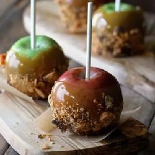 recetas Manzanas Butterfinger Caramelizadas