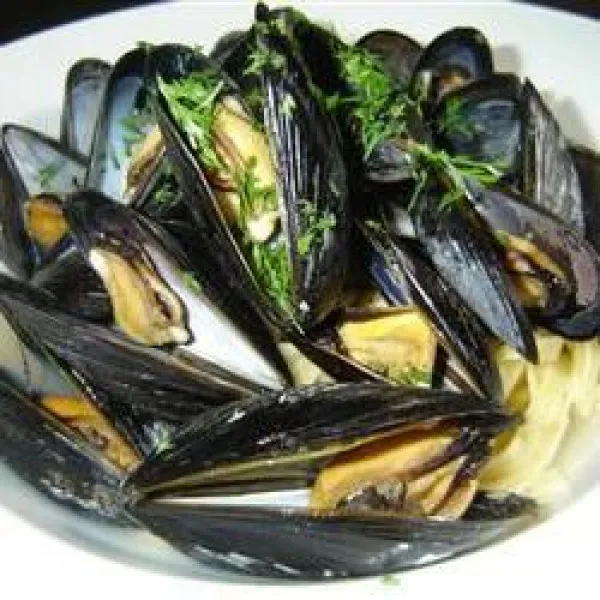 receta Moules à la vapeur II