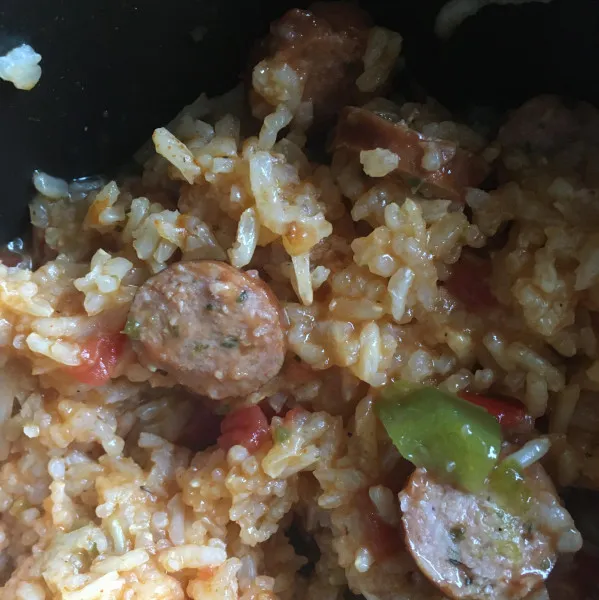 receta Olla Arrocera Jambalaya