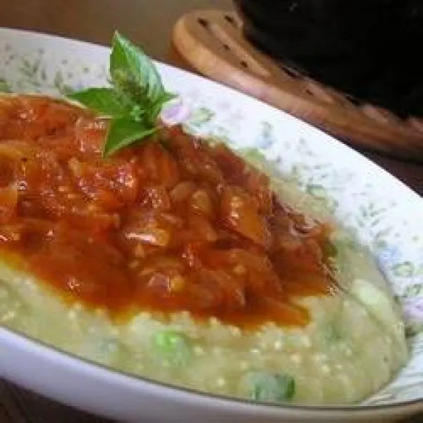 receta Polenta Douce Avec Sauce Tomate Épicée