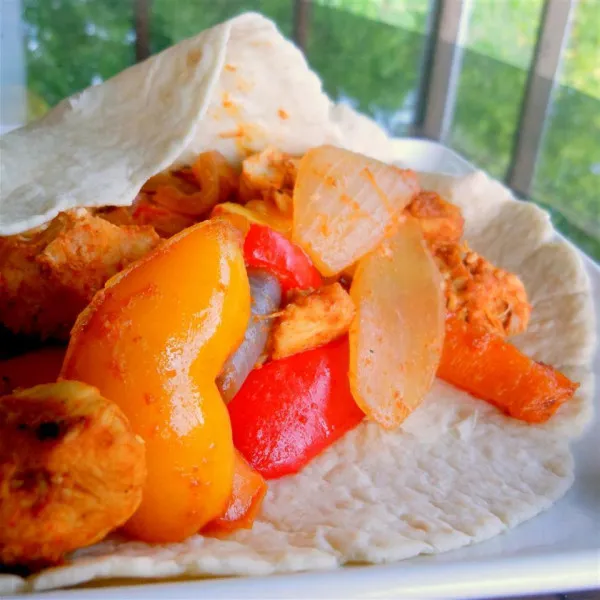 receta Fajitas au poulet