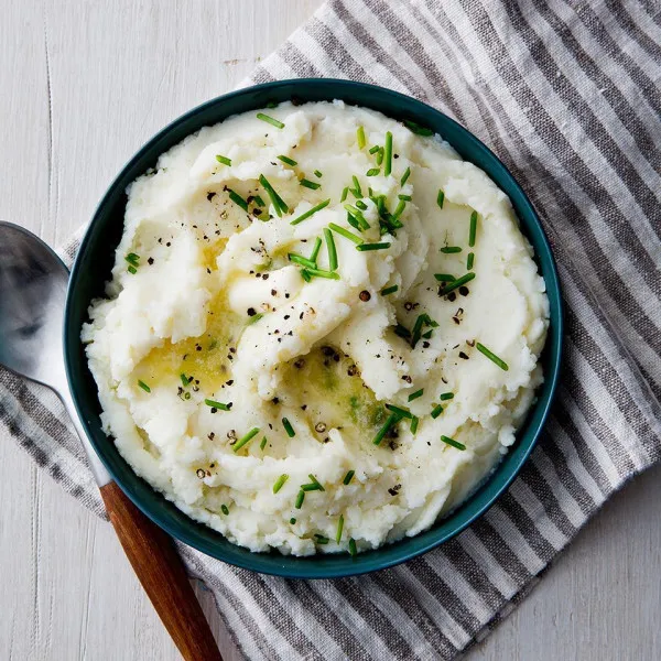 receta Purée de pommes de terre moelleuse