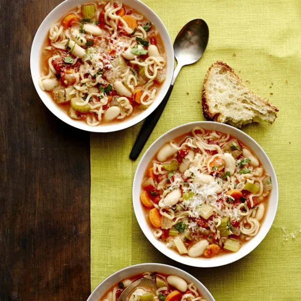 receta Ramen Italiano De Frijoles