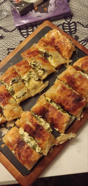 receta Rouleaux filo aux épinards préparés à l'avance PHILADELPHIA®