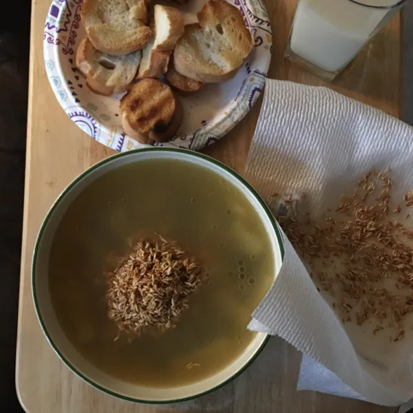 receta Soupe de riz grésillante chinoise