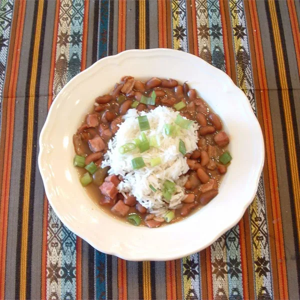 receta Riz style cajun Et Soupe Aux Haricots Rouges