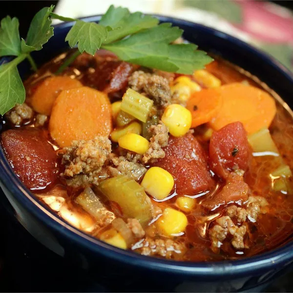 receta Hamburger Soup I