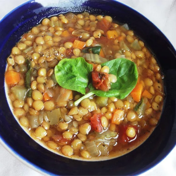 receta Soupe aux lentilles