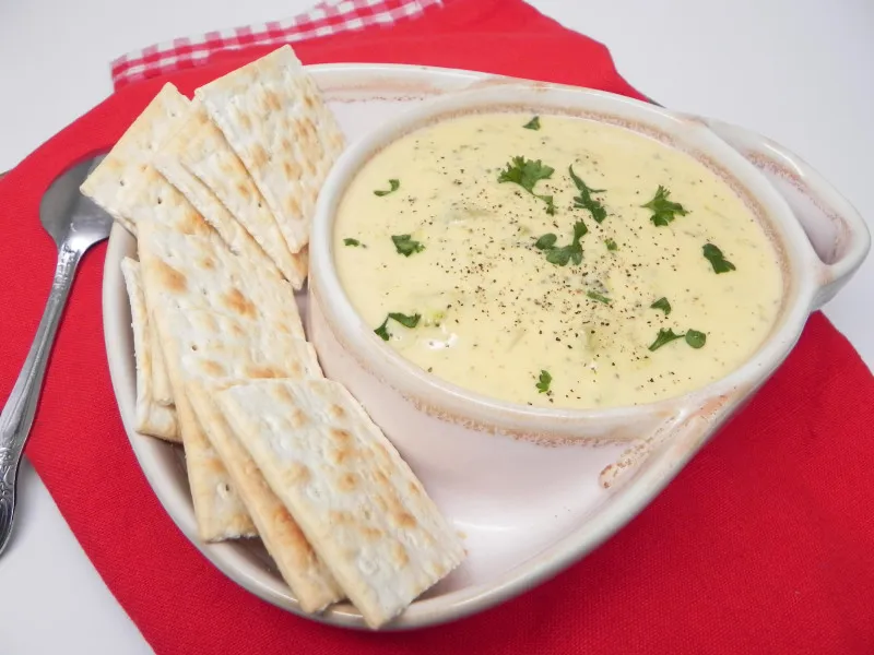 receta Soupe de pommes de terre, brocoli et fromage