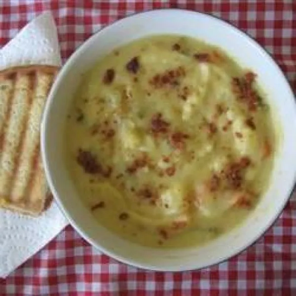 receta Soupe au fromage du jardin