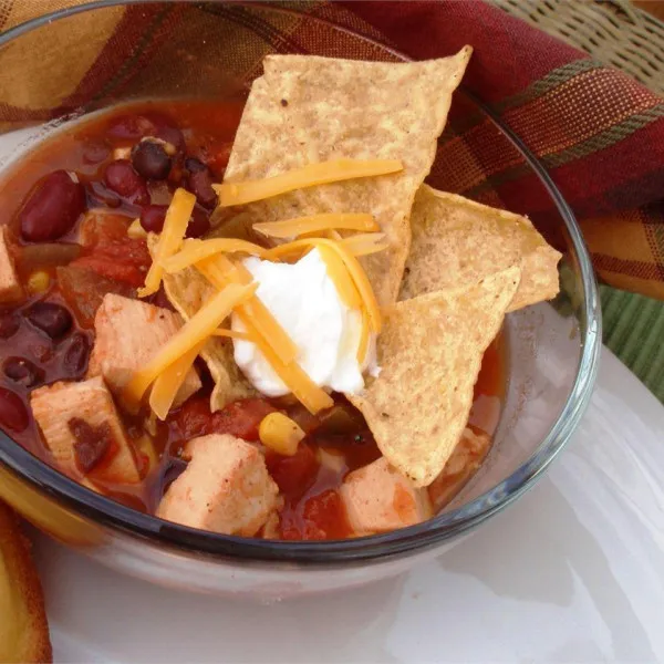 receta Soupe taco au poulet Ã  la mijoteuse