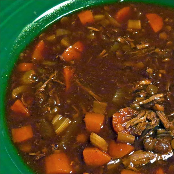 receta Soupe De Veau Au Vin Aux Boulettes De Viande