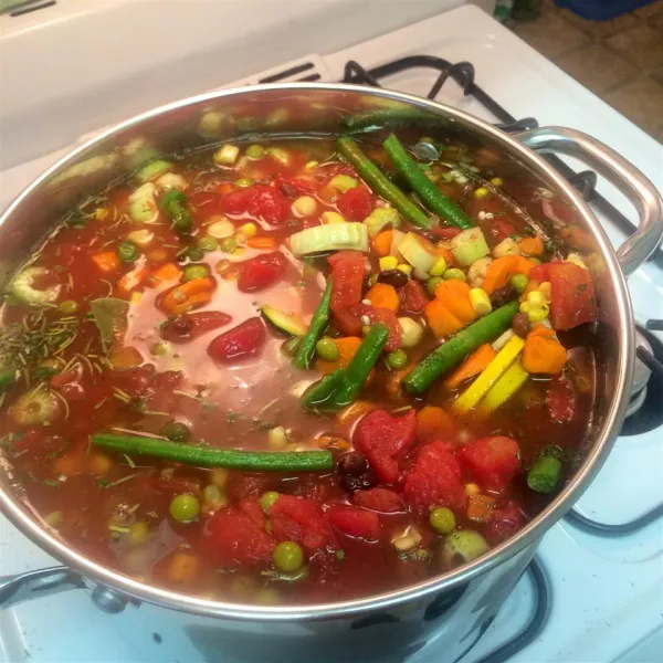 receta Soupe aux légumes copieuse