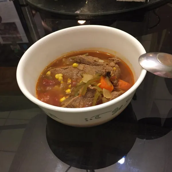 receta Sopa De Verduras Con Carne