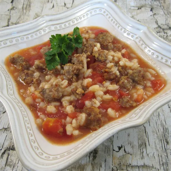 Przepis Włoska zupa z jęczmienia wołowego mamy