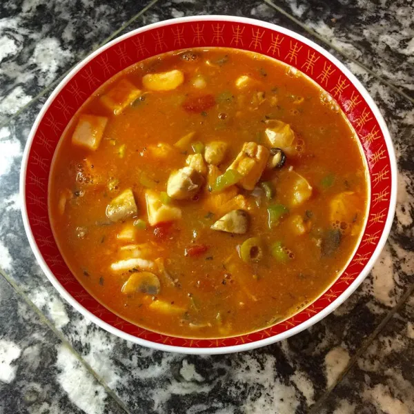 receta Soupe de poisson méditerranéenne