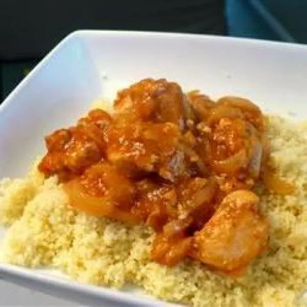 receta Tajine de poulet au couscous